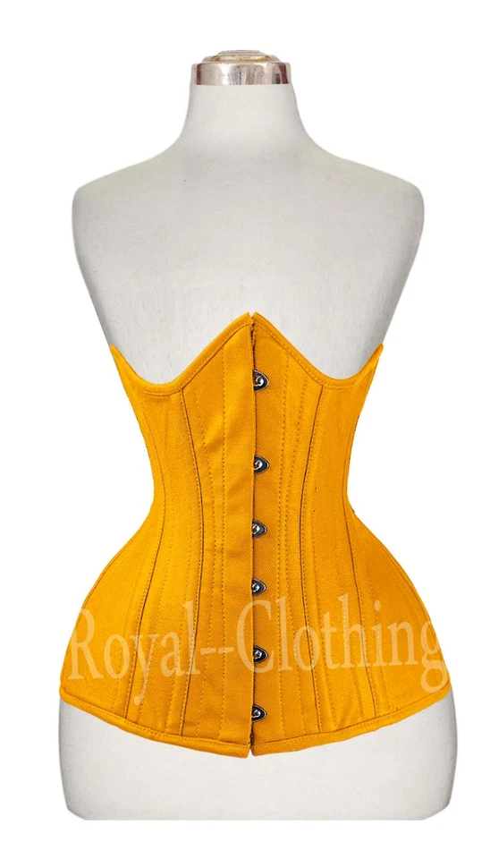 Heavy Duty 26 Double Steel Boned Waist Training Cotton Underbust Corset 8422-C - Image 1 of 1