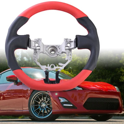 3-Spoke Sport Steering Wheel Leather for Scion FR-S Subaru BRZ Toyota GT86 13-17 - image 1 of 4