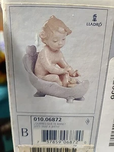 Lets Take A Bath - Raro Lladro #6872 in edizione limitata ritirato - Vintage Nuovo con scatola - Foto 1 di 8