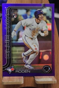 2025 Topps Alan Roden ROOKIE! Purple Rainbow Foil /250 - Picture 1 of 3