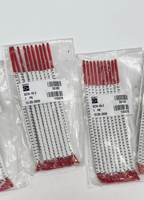 Lote de 2 MARCADORES DE ALAMBRE BRADY SCN-10-2 Varita MANGA CLIP Foto 1 de 2