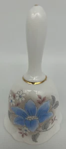 Fine Bone China con fiori blu e bianchi campana 4,25" ~ campana decorativa Bone China - Foto 1 di 8