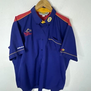 Vintage NAPA Racing Work Shirt Scorpion Apparel XL Blue Button Up Pit Crew - Picture 1 of 5