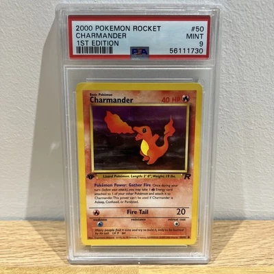 Pokemon Rocket Charmander - 1st Edition 50/82 - PSA 9 MINT!! - Image 1 of 2