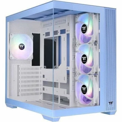 Thermaltake View 380 TG ARGB Hydrangea 蓝色中塔底盘 CA1Z200MFWN00 — 第 1/4 张图片