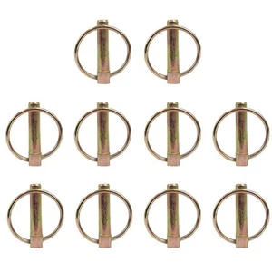 Satz (10) 7/16" Anbaugerät Lynch Pins passt Dreipunkt Traktor Anhängerkupplungen - Bild 1 von 1