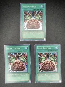 3× Yu-Gi-Oh! TLM-DE038 Brain Control (Unlimited Edition) Super Rare Playset - Bild 1 von 2