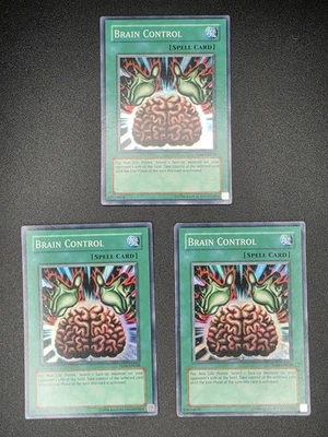 3× Yu-Gi-Oh! TLM-DE038 Brain Control (Unlimited Edition) Super Rare Playset - Bild 1 von 2