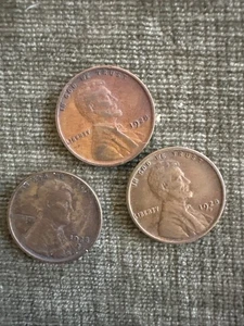 1928-PDS LINCOLN WHEAT CENT SET, Very High Grade condition coins, set - Picture 1 of 8