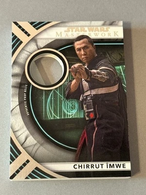 Chirrut Imwe Relic Prop Star Wars Topps Masterwork Rebel Base Radar Screen Yen - Image 1 of 3