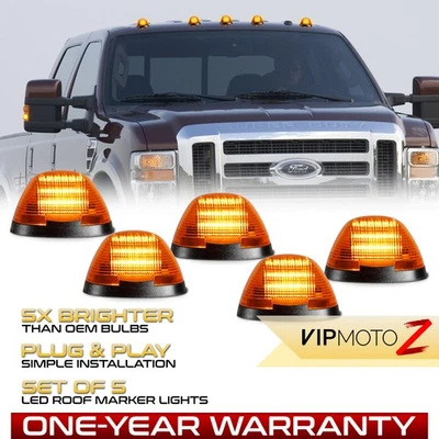 Roof Top Amber LED Safety Tow Lights For 1999-2016 F250 F350 F450 F550 Superduty Foto 1 de 4