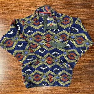 Patagonia Herren XS Synchilla Snap-T Pullover Fleecejacke Slowfoot Cobalt - Bild 1 von 6