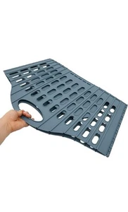 Foldable Clothes Hamper Storage, Collapsible Plastic Laundry Basket with Handle - Picture 1 of 4