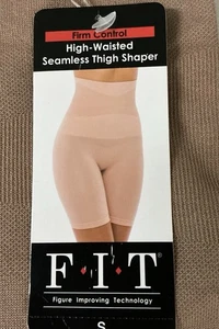 Modelador de muslos sin costuras de cintura alta FIT, control firme, pequeño, nuevo con etiquetas - Imagen 1 de 5