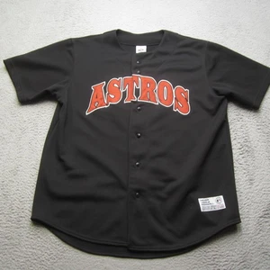 Houston Astros Trikot Herren Large schwarz MLB Baseball Knopfleiste echter Fan orange - Bild 1 von 10