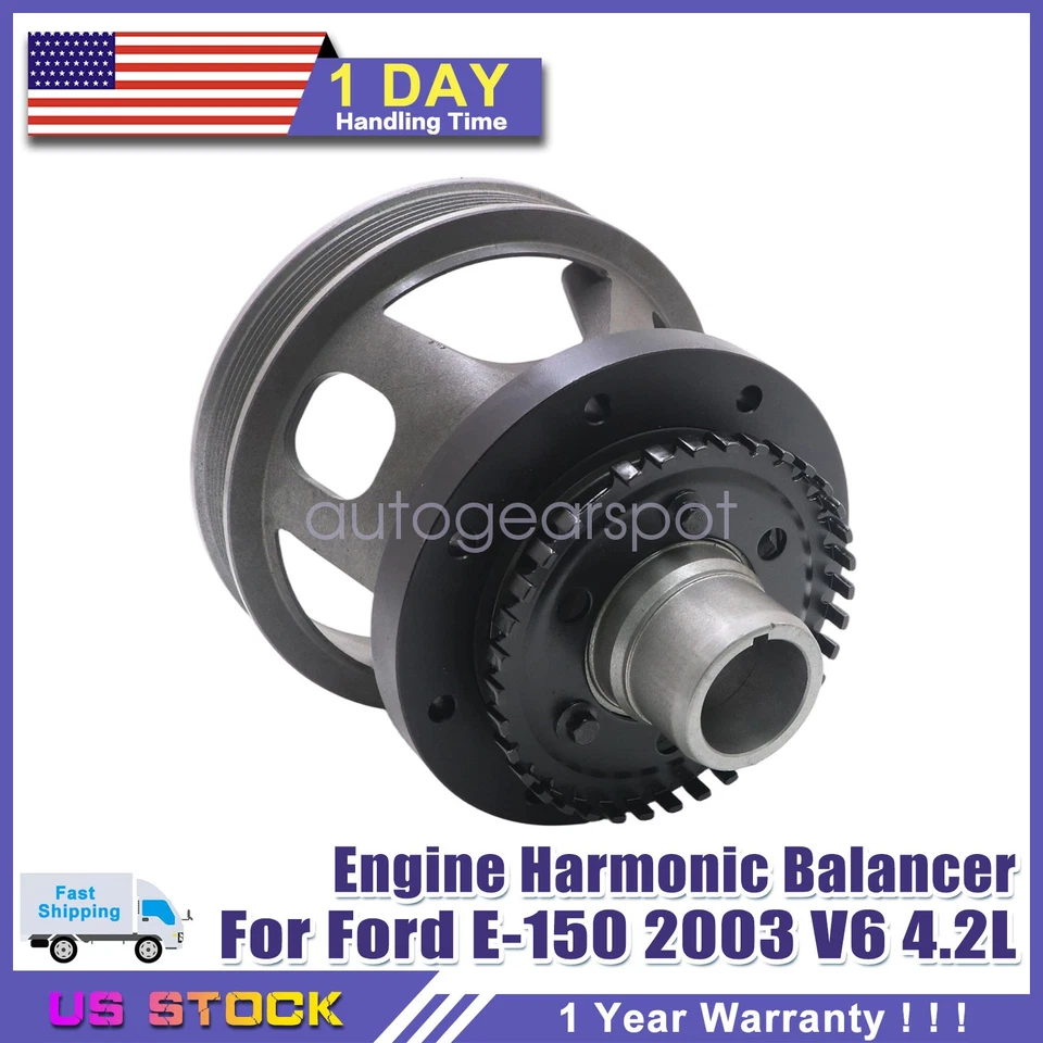 Equilibrador armónico motor V6 4,2 L apto para Ford E-150 2003 nuevo Foto 1 de 4