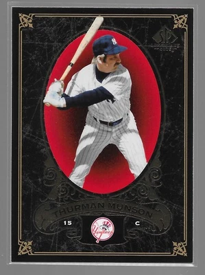 Thurman Munson Yankees 2007 SP Legendary Cuts cubierta superior #57 Foto 1 de 2