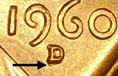 1960-D RPM D/D South Superb!!  Ch/Gem BU/Uncirculated Red Lincoln Cent - Image 1 of 4