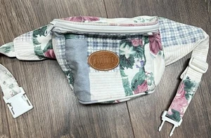 Vintage Gitano Fanny Pack Floral Patchwork 90s Belt Bag Flowers Roses 1990s Boho - Picture 1 of 11