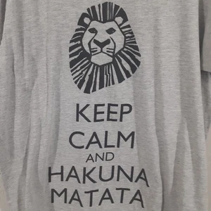 T-shirt Disney Re Leone adulto uomo L grigia mantieni la calma Hakuna Matata manica corta - Foto 1 di 6