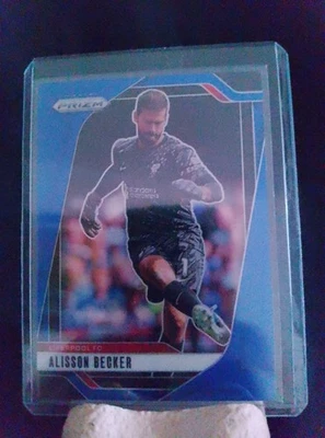 PANINI PRIZM PREMIER LEAGUE 2024-25 ALISSON BECKER /299 BLUE REFRACTOR LIVERPOOL - Image 1 of 2