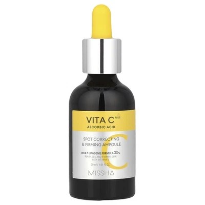 Vita C Plus ácido ascórbico, ampolla reafirmante y correctora de manchas, 1,01 fl oz (30 ml) Foto 1 de 3