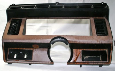 80-86 Ford F-Series/Bronco XL painel de instrumentos moldura grão de madeira fabricante de equipamento original #718 - Imagem 1 de 4