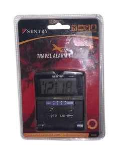 Sentry Travel Alarm Clock CA109 LED Light Battery Operated W/Snooze USED ✅ - Picture 1 of 6