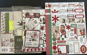 Echo Park 12 x 12 HAVE A MERRY CHRISTMAS Kit & My Mind's Eye YULETIDE Kit + mehr - Bild 1 von 12