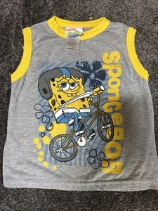 Spongebob Schwammkopf Nickelodeon Jungen Tank Top ärmelloses Shirt 4T - Bild 1 von 6
