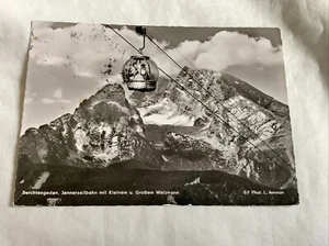 1962 Vintage Picture Postcard Watzmann Mountains w/Cancelled 7-cent Stamp - Imagen 1 de 3