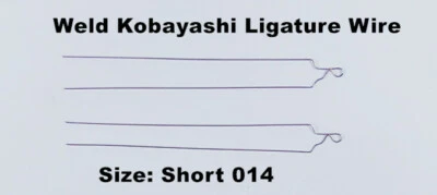 200Pcs Dental Orthodontic Wires Kobayashi Ligature Ties Brackets 014 Short Weld - Image 1 of 4