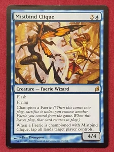 Magic The Gathering LORWYN MISTBIND CLIQUE blue card MTG - Picture 1 of 2