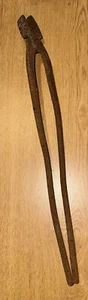 Antique Blacksmith Tongs VERY OLD 19.5" Flat Collectible Wall Hanging Decoration - Picture 1 of 2