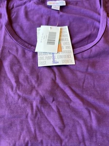 Túnica Lularore Perfect 🦄 Camisa Completa Unicornio Nueva Púrpura Sólida 16/20 Grande Rara - Imagen 1 de 9