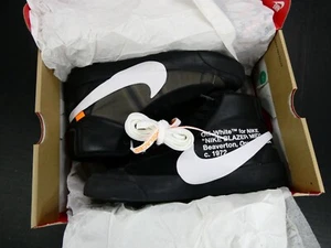Size 9 - Nike Blazer Mid x OFF-WHITE 'Grim Reapers' 2018, Worn Once, AA3832 001 - Picture 1 of 23