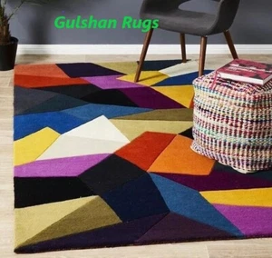 hand tufted 100% woollen area rugs tufted rugs wool are rugs for living room,bed - Picture 1 of 5