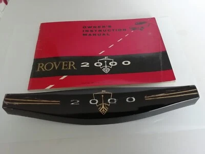 ROVER 2000 EMBLEMA CENTRAL VOLANTE Y 1967 Nº 4804, MANUAL DE INSTRUCCIONES DEL PROPIETARIO Foto 1 de 4