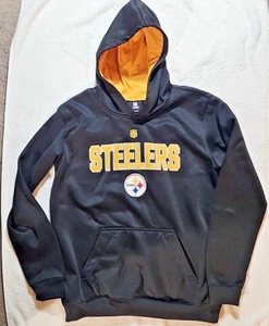 Pittsburgh Steelers Youth Large 14-16 Black Hoodie NFL Official- EUC - Picture 1 of 1