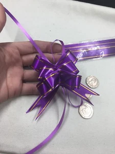 Arcos de tiro morados de 5 cm para boda decoraciones de coche envoltura de regalo de Navidad fiesta floristería - Imagen 1 de 4