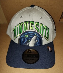 Minnesota Timberwolves NBA New Era 39Thirty Baseball Cap Blue L/XL New - Picture 1 of 4