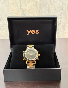 YES Cozmo Steel Black Wrist Watch New with Two New Straps in Original Box - Picture 1 of 8