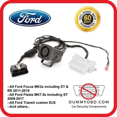 Ford Transit Custom hasta 2016 sirena antirrobo puerto OBD falso ficticio seguridad