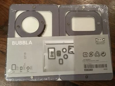 IKEA Bubbla Gris Marcos de Fotos Nevera Magnético Set 6 Varios Tamaños y Formas Foto 1 de 4