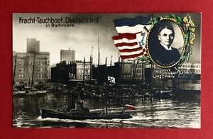 AK BALTIMORE USA um 1910 Fracht Tauchboot Deutschland mit Kapitän König ( 80687 - Bild 1 von 2