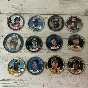 Vintage Topps 1988/89 Baseball Metal Coins  Milk Cap Lid, 7-11 Star Sports Coin