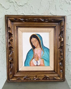 Our Lady Of Guadalupe Wooden-Framed Oil-Painting On Canvas (18”x16”) - Picture 1 of 4