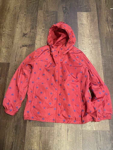 Autentica giacca a vento Gucci ape e stella nylon rosso taglia 60 XL vedi descrizione