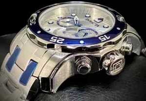 Invicta 37691 Pro Diver Herrenuhr NEU 48MM Silber Zifferblatt Quarz Stahl Armband - Bild 1 von 12
