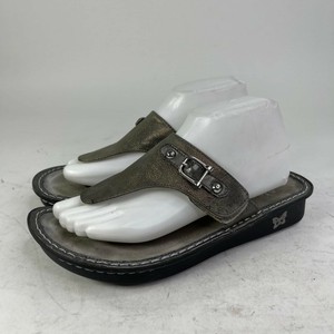 Las mejores ofertas en Alegria plano (menos de 1 pulgadas) Sandalias Parte  superior de cuero para mujeres | eBay